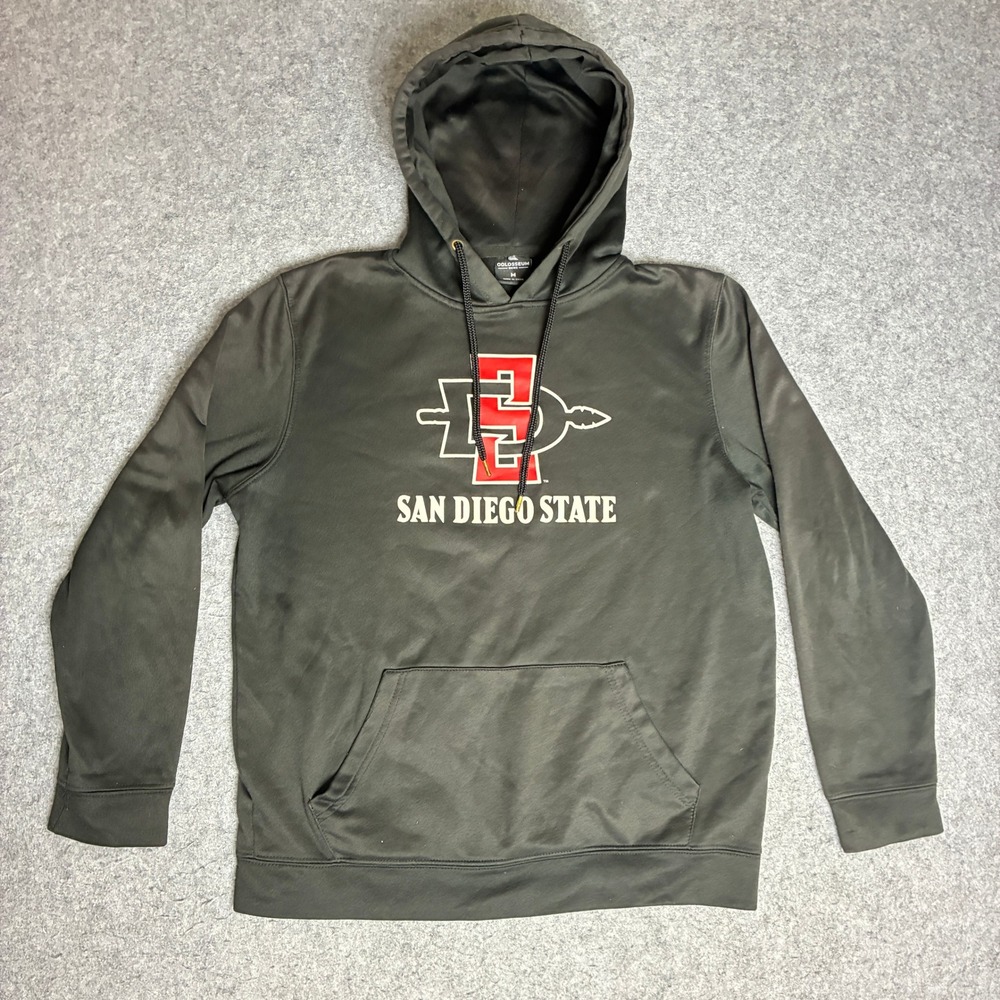 Colosseum San Diego State Aztecs Hoodie Mens M Black Excellent SDSU Pullover